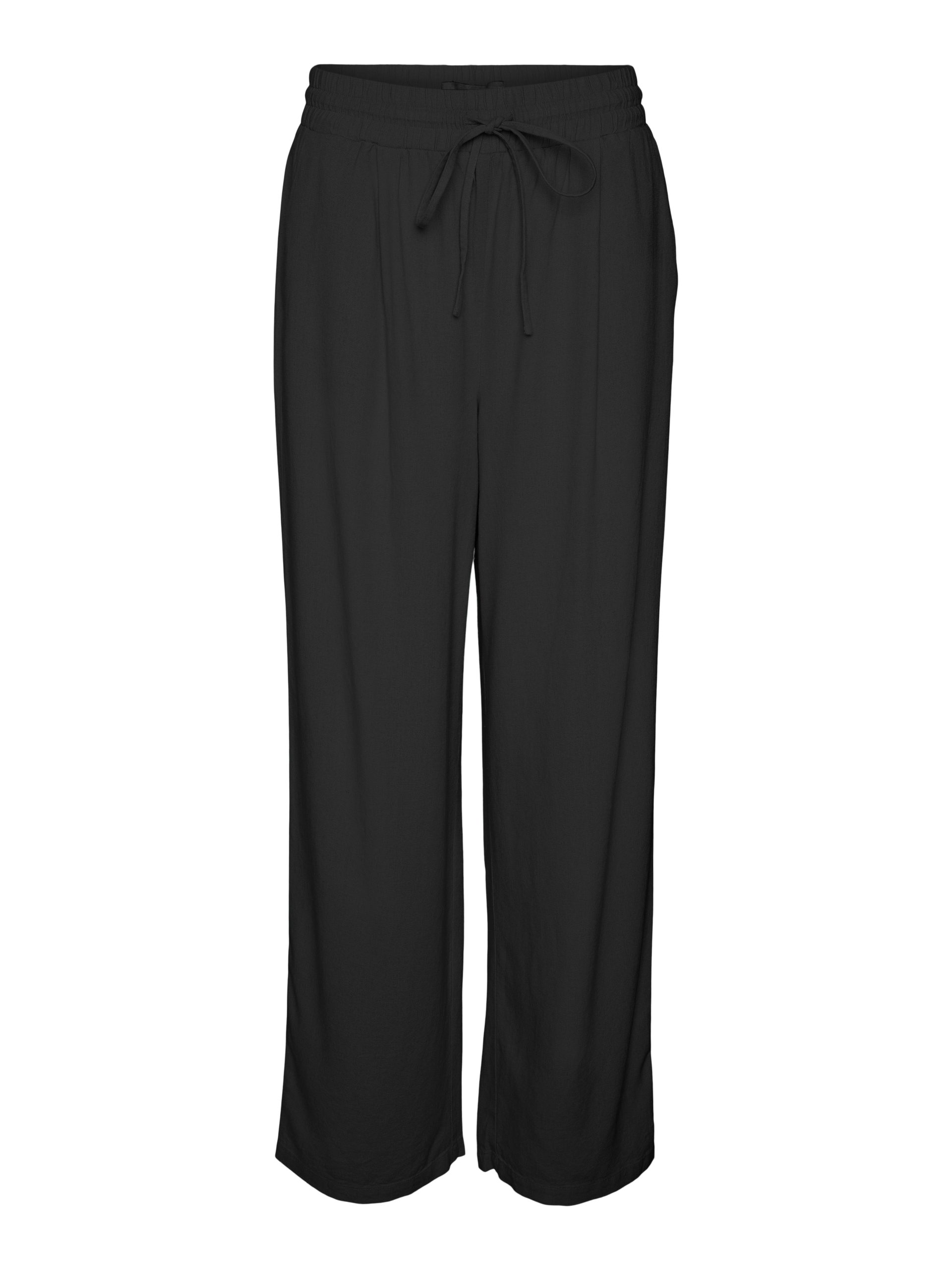 VMJESMILO HW WIDE PANTS WVN-Black (Størrelse: XL)