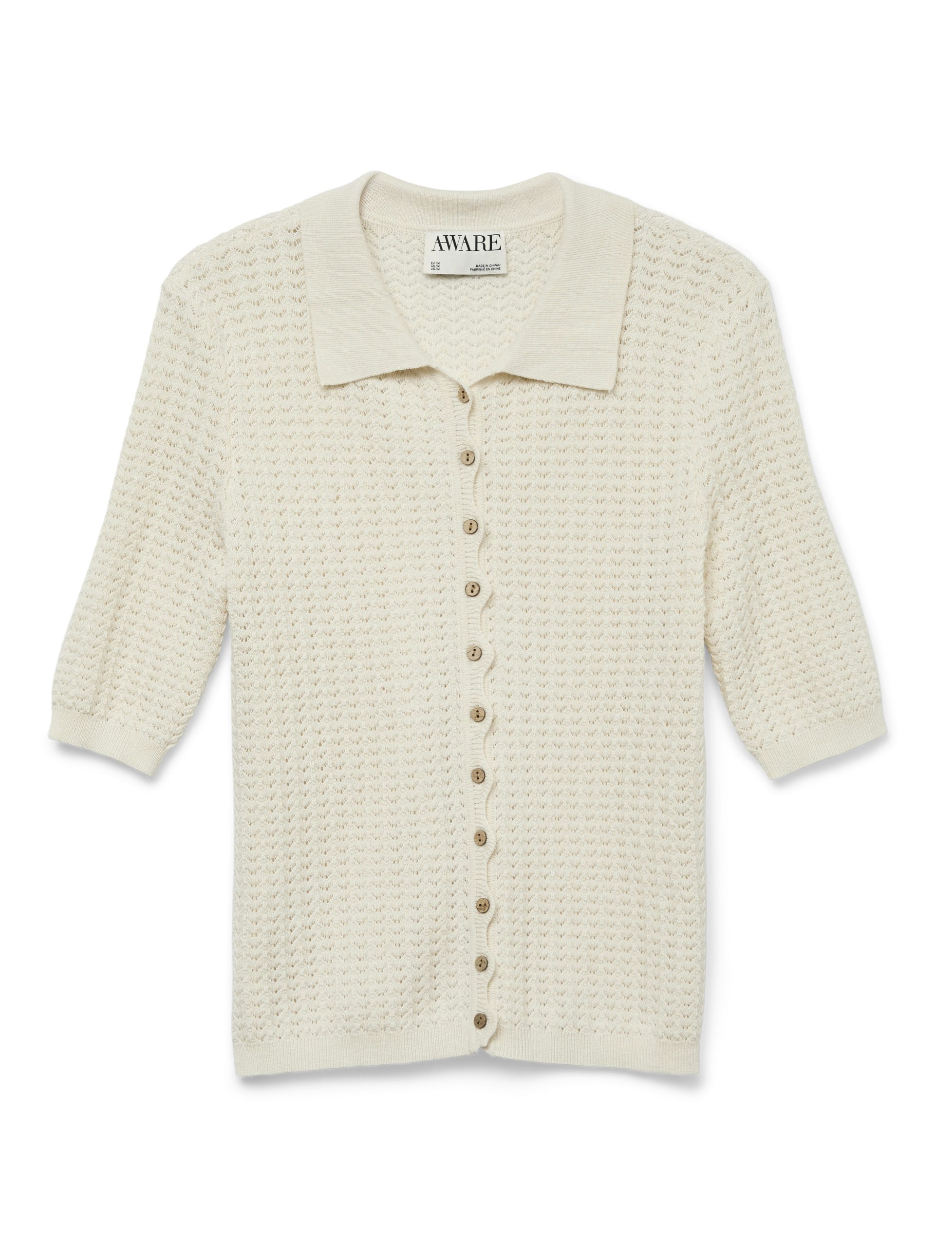 AWPANAMA 2/4 KNIT CARDIGAN NOOS-Birch (Størrelse: L)