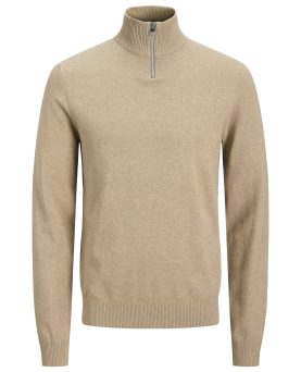 JREBCALLUM KNIT HALF ZIP SN- Crockery