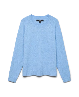 VMDOFFY LS O-NECK BLOUSE GA- Little Boy Blue MELANGE