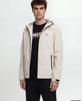 JREBREBEL LOGO LIGHT JACKET - MOONBEAM