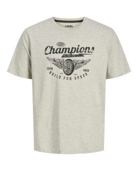 JREBMATHEO SS TEE - White Melange