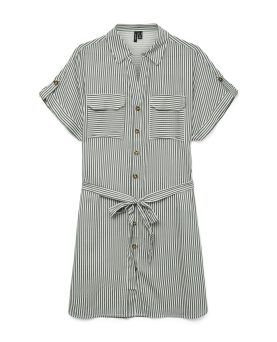 VMBUMPY SS SHORT SHIRT DRESS WVN - Laurel Wreath