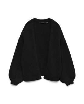 VMMAYBE LS OPEN CARDIGAN-Black