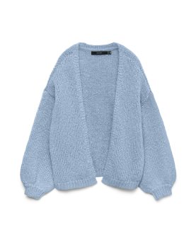 VMMAYBE LS OPEN CARDIGAN-Cashmere Blue
