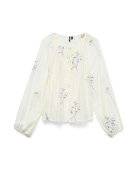 VMLINA LS EMB TOP- Snow White