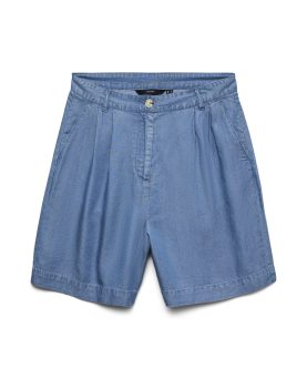 VMFLEUR HW BERMUDA TENCEL SHORTS-Medium Blue Denim