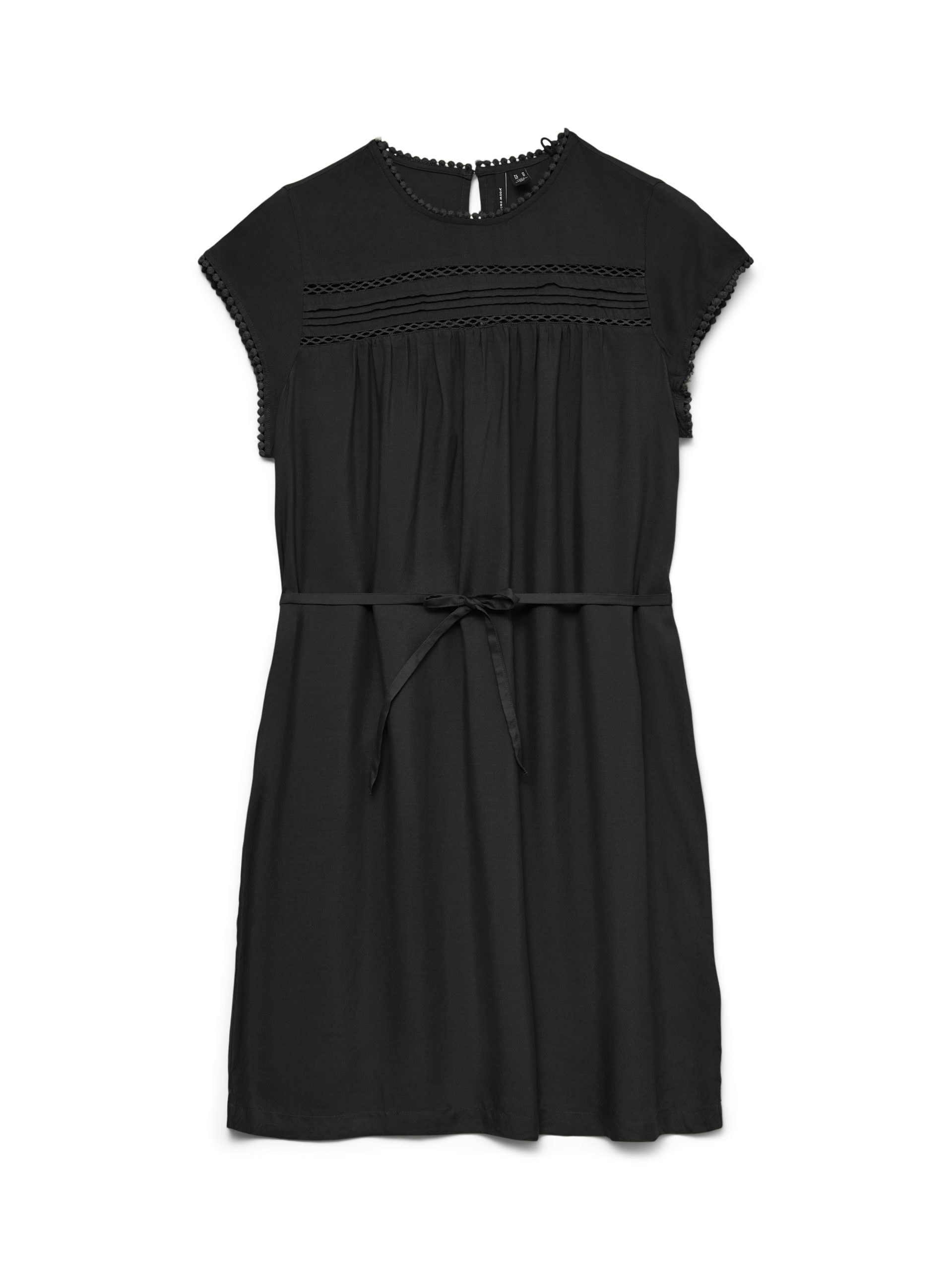 VMDEBBIE PLEAT SL SHORT DRESS-Black (Størrelse: L)