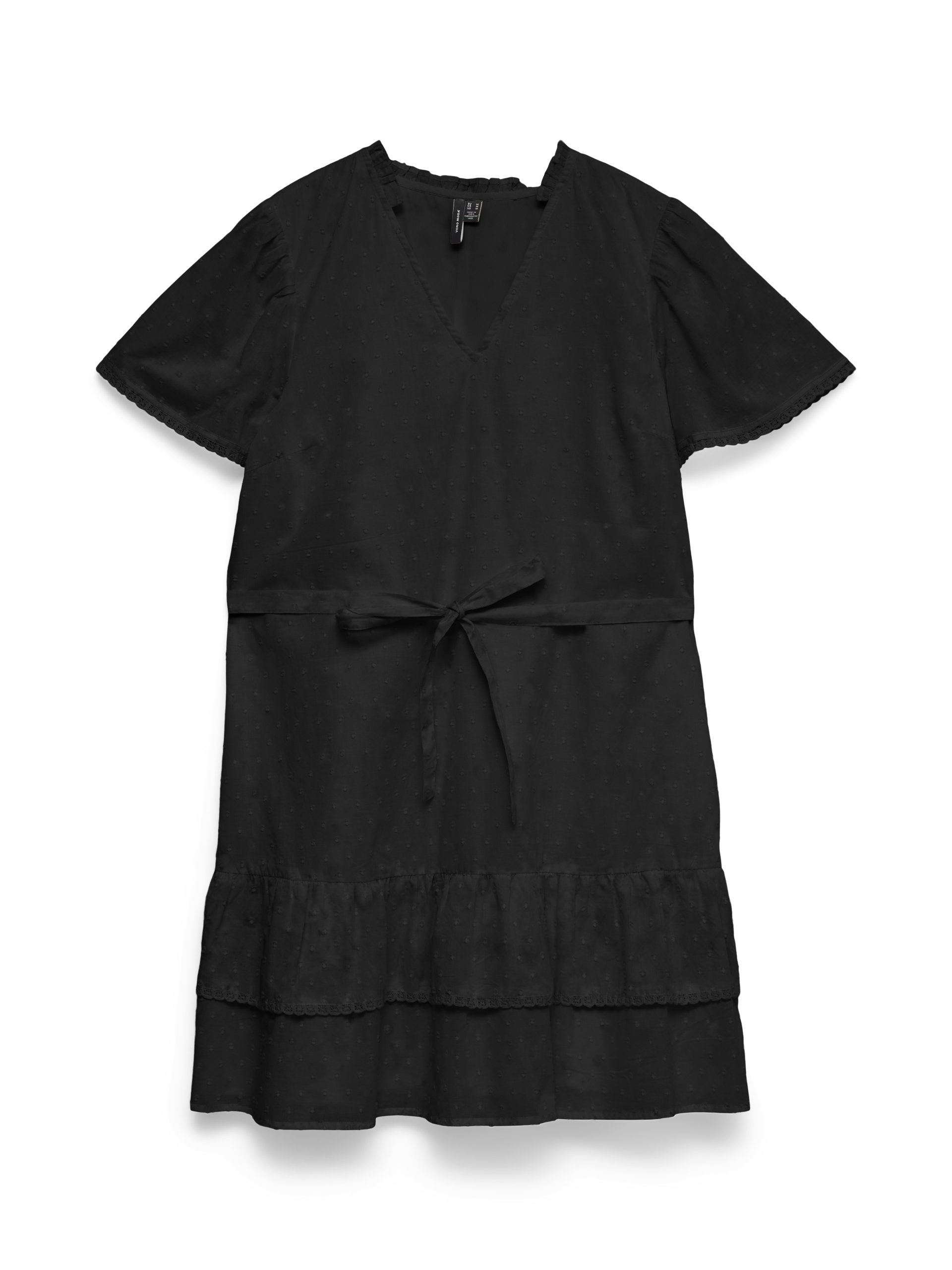VMTRINE SS SHORT LACE DRESS WVN-Black (Størrelse: XS)