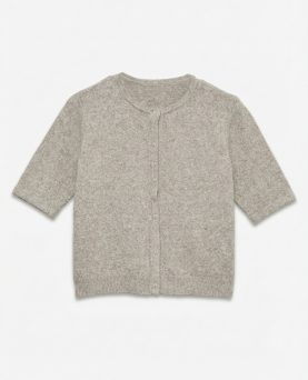 VMDOFFY 2/4 O-NECK BUTTON CARDIGAN - Moon Rock MELANGE