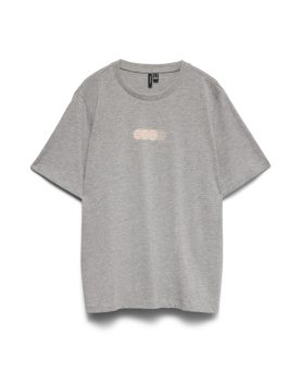 VMKLARA CATY SS TOP-Light Grey Melange COURT CLASSICS