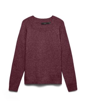 VMDOFFY LS O-NECK BLOUSE GA - Windsor Wine