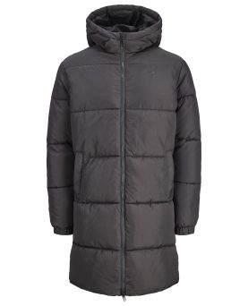 JREBREBEL LOGO LONG PUFFER-Asphalt
